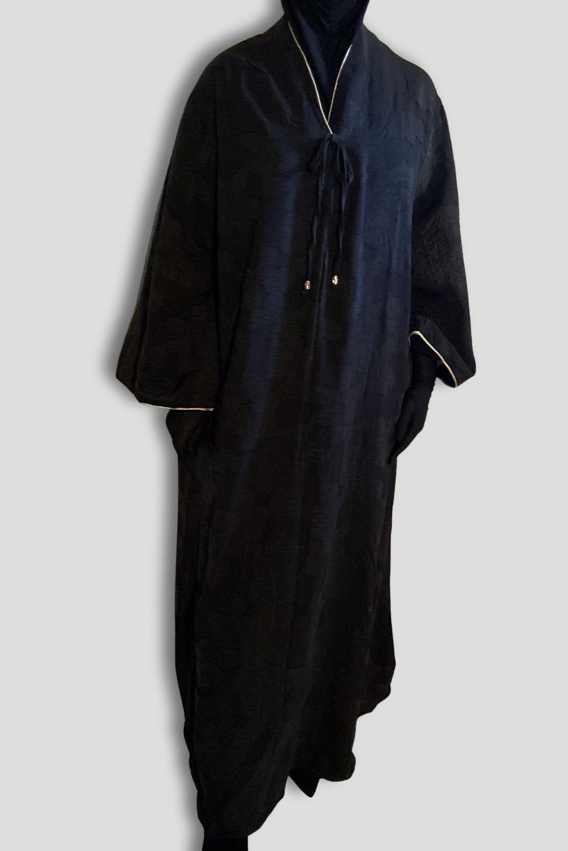 L’Abaya Bohème Chic - Noir