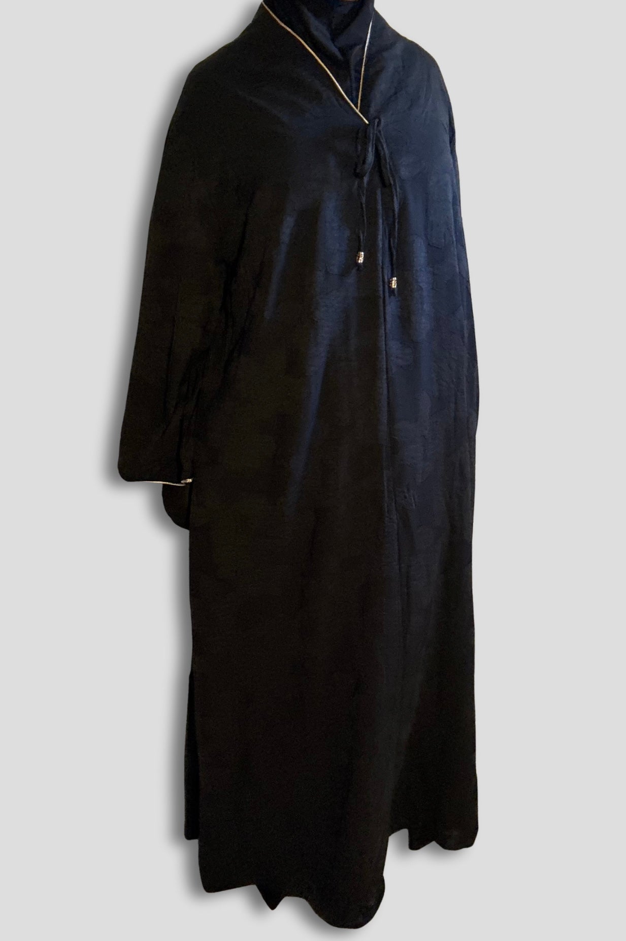 L’Abaya Bohème Chic - Noir