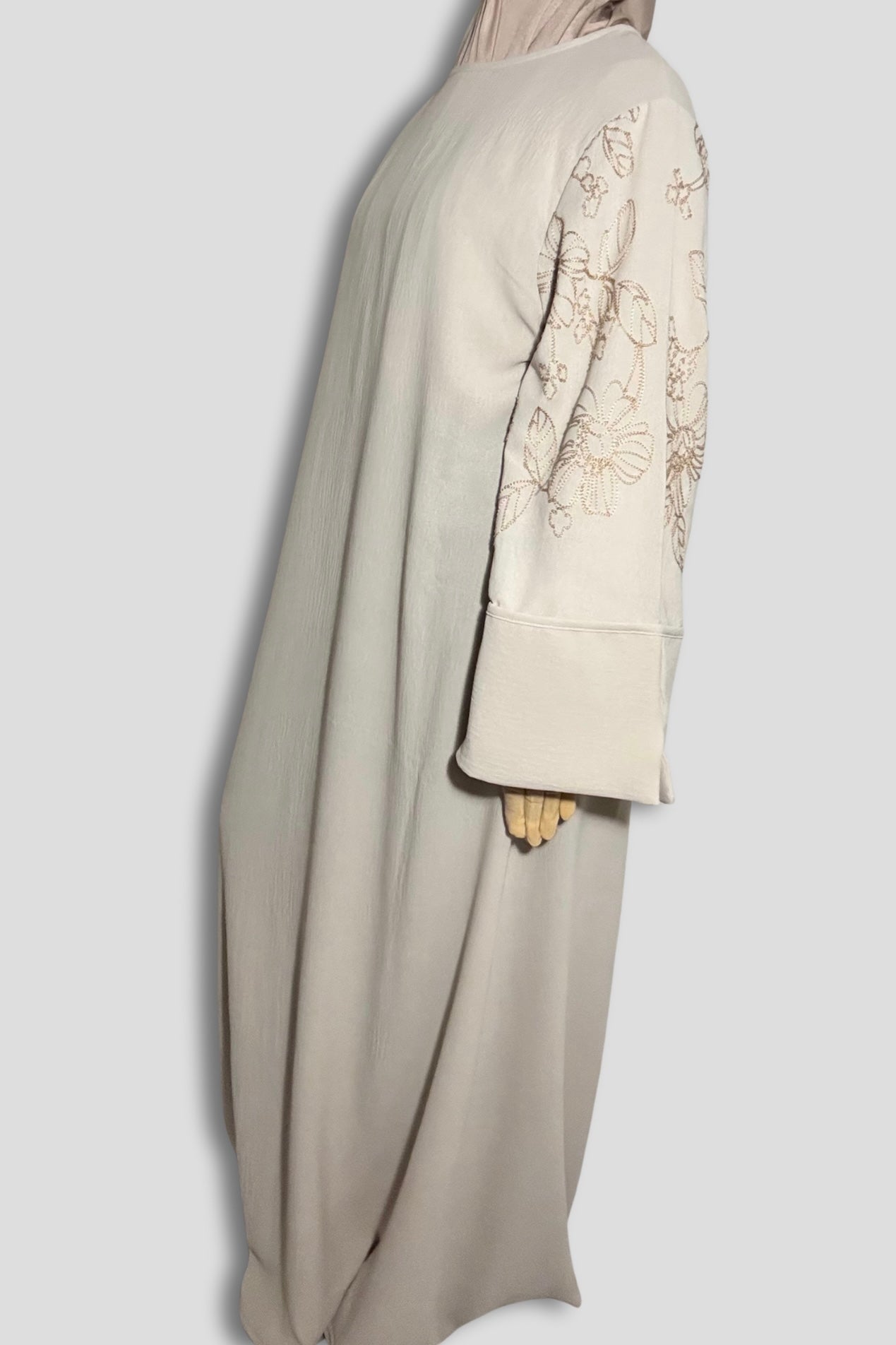 L’Abaya Brodée - Crème