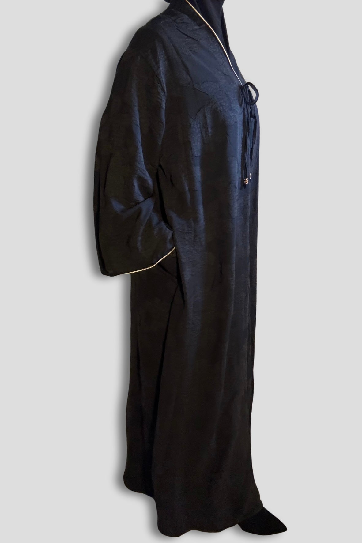 L’Abaya Bohème Chic - Noir