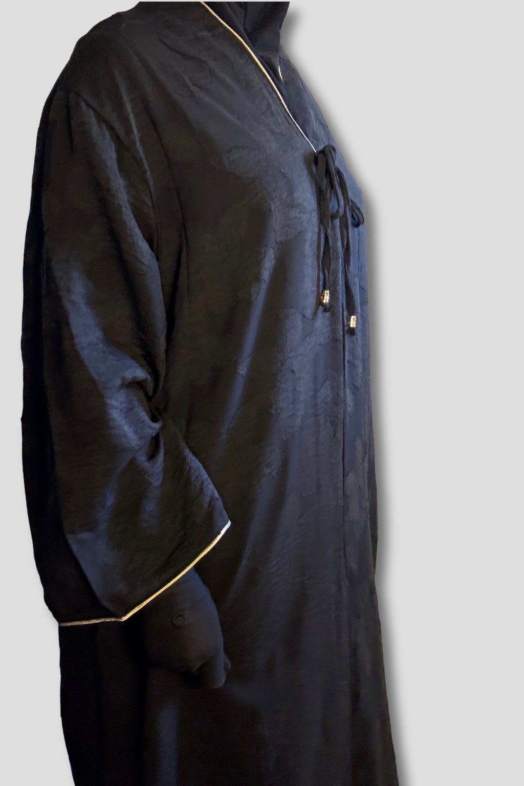 L’Abaya Bohème Chic - Noir