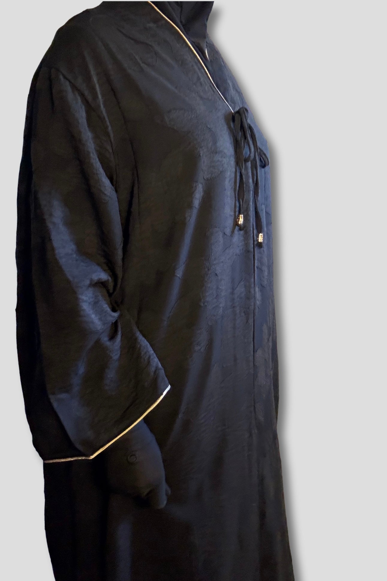 L’Abaya Bohème Chic - Noir
